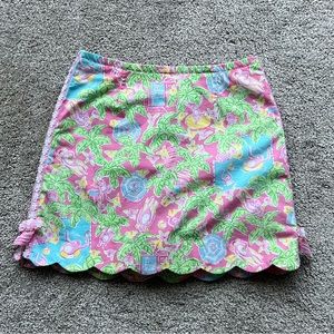 Lilly Pulitzer Kids Skort Tropical Monkey size 10